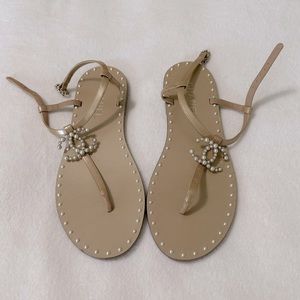 CHANEL Pearl Sandals